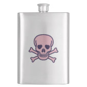 Roze roestvrijstalen kolf flacon (Voorkant)