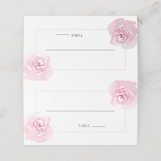 Roze roltafel (Buitenkant ongevouwen)