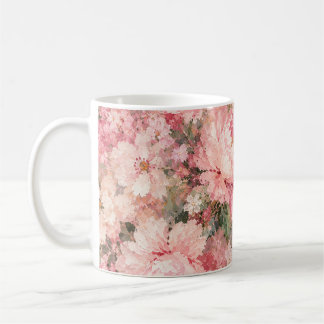 Roze Romantische Bloei pioen Home Décor Koffiemok