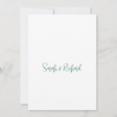 Roze Romantische lente Bloemen Waterverf bruiloft Save The Date (Achterkant)