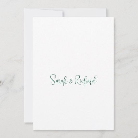 Roze Romantische lente Bloemen Waterverf bruiloft Save The Date (Achterkant)