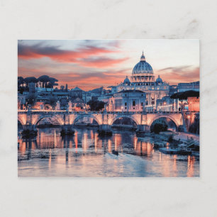 Roze Rome Briefkaart
