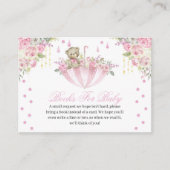 Roze romp Teddy Bear Boeken voor Baby Enclosure Informatiekaartje (Voorkant)