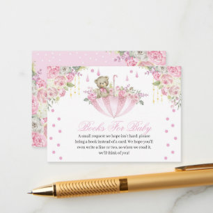 Roze romp Teddy Bear Boeken voor Baby Enclosure Informatiekaartje