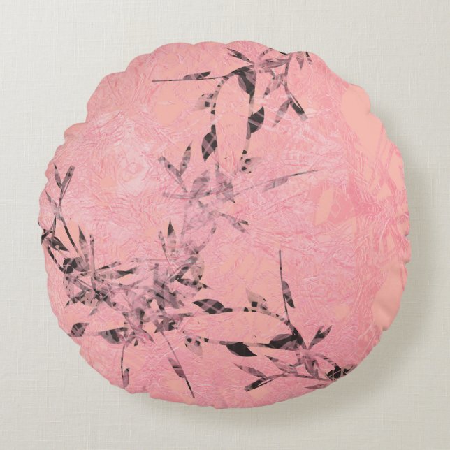 roze rond kussen (Voorkant)