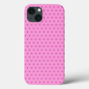 Roze ronde Floral Geometric Pattern Hoesje