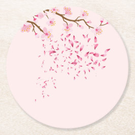 Roze ronde Onderzetters set