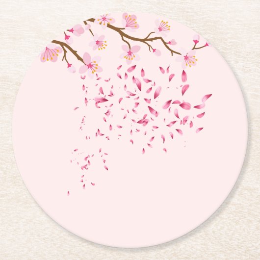 Roze ronde Onderzetters set (Voorkant)