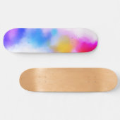 Roze rood blauw Paars geel modern kleurig Skateboard (Horizontaal)