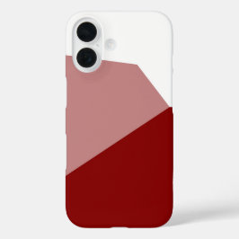 Roze rood en wit iPhone 16 hoesje