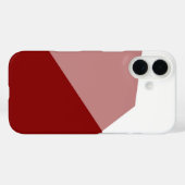 Roze rood en wit Case-Mate iPhone case (Achterkant (horizontaal))