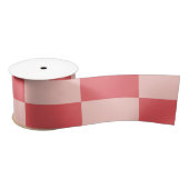 Roze Rood Geruit Gingham Patroon Lint (Spoel)