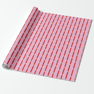 Roze Rood Gestreept Lint FunHaus Circus Cadeaupapier