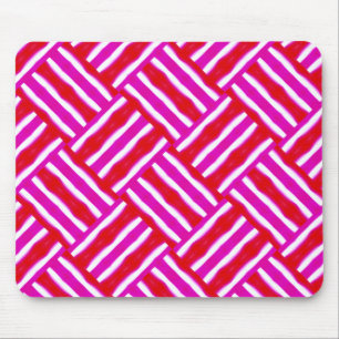 Roze rood geweven muismat