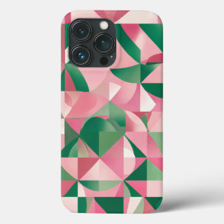 roze rood groen vierkant iPhone 13 pro hoesje
