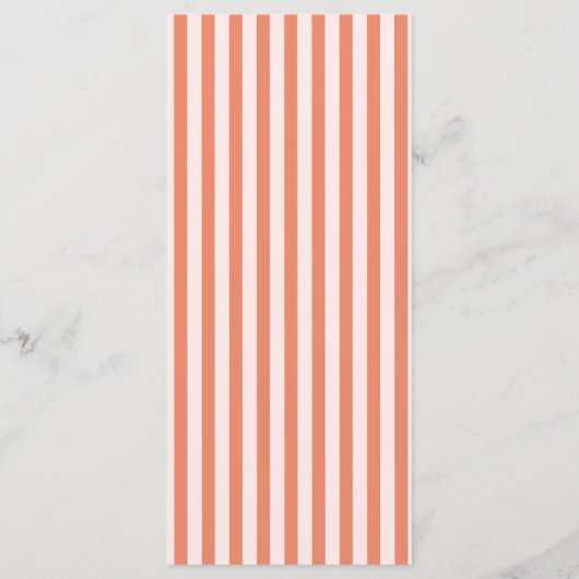 Roze Rood Handgeschreven Lettertype Retro Bruiloft Menu (Achterkant)