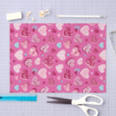 Roze Rood Hart Romantiek Liefde Patroon Valentijns Tissuepapier (Craft)