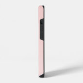 Roze Rood Maatwerk Monogram Naam iPhone Hoesje (Linkerkant)