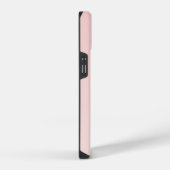 Roze Rood Maatwerk Monogram Naam iPhone Hoesje (Rechterkant)