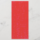 Roze Rood Vet Retro Bruiloft Menu (Achterkant)