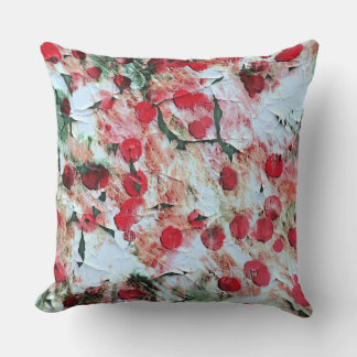 Roze Rood Vuil polka Stip Grunge Verval Kussen