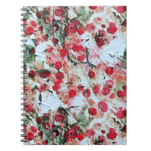 Roze Rood Vuil polka Stip Grunge Verval Notitieboek