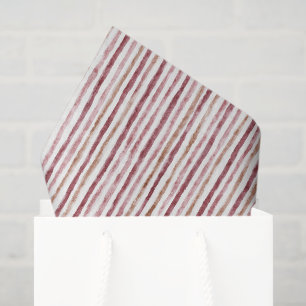 Roze Rood Witte Strepen Kerstmis Tissuepapier
