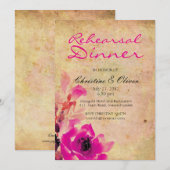  roze roodbruine repetitie Inwendige Kaart (Voorkant / Achterkant)