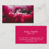 Roze, roodrokende Visitekaartje (Voorkant / Achterkant)