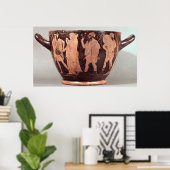 Roze roodroos poster (Thuiskantoor)