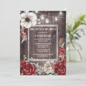 Roze roodroze papaver kaart (Staand voorkant)