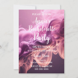  Roze Rook Bachelorette Party Kaart
