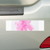 roze rook bumpersticker (Op auto)
