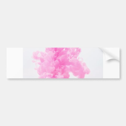 roze rook bumpersticker (Voorkant)