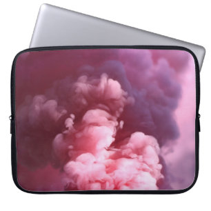Roze rook laptop sleeve