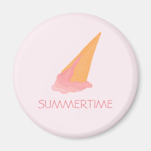 Roze roomcrème, ontwerpmagneet magneet