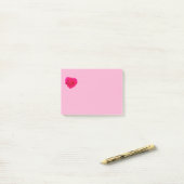 Roze Roos #4 Post-it® Notes (Op bureau)