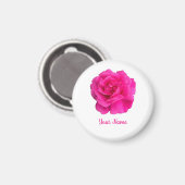 Roze Roos #6 Magneet (Voorkant / Achterkant)