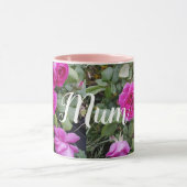  Roze  Roos Bloem Birthday Mum Mok (Midden)