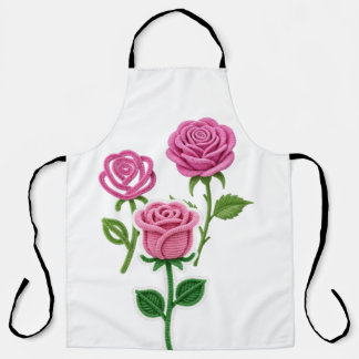 Roze Roos Bloem Botanist Pijpenrager Bloem Schort