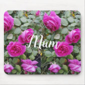  Roze  Roos Bloem Verjaardag Muismat (Voorkant)