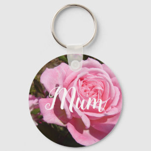  Roze  Roos Bloem Verjaardag Sleutelhanger