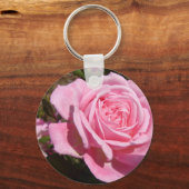  Roze  Roos Bloem Verjaardag Sleutelhanger (Achterkant)