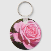  Roze  Roos Bloem Verjaardag Sleutelhanger (Achterkant)
