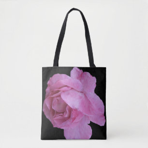  roze roos bloemen boho mode fine art draagtas