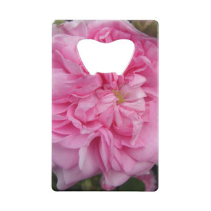 Roze  Roos bloemen Kredietkaart Flessenopener