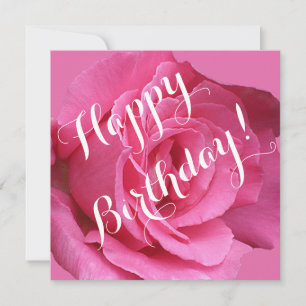 roze roos bloemen mooi Happy Birthday Feestdagenkaart