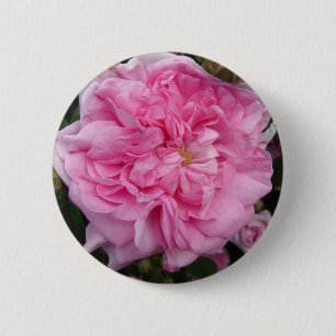 Roze  Roos bloemen Ronde Button 5,7 Cm