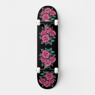 Roze Roos Bloemen Skateboard