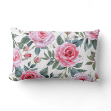 Roze Roos Bloemige Cottagecore Waterverf Patroon